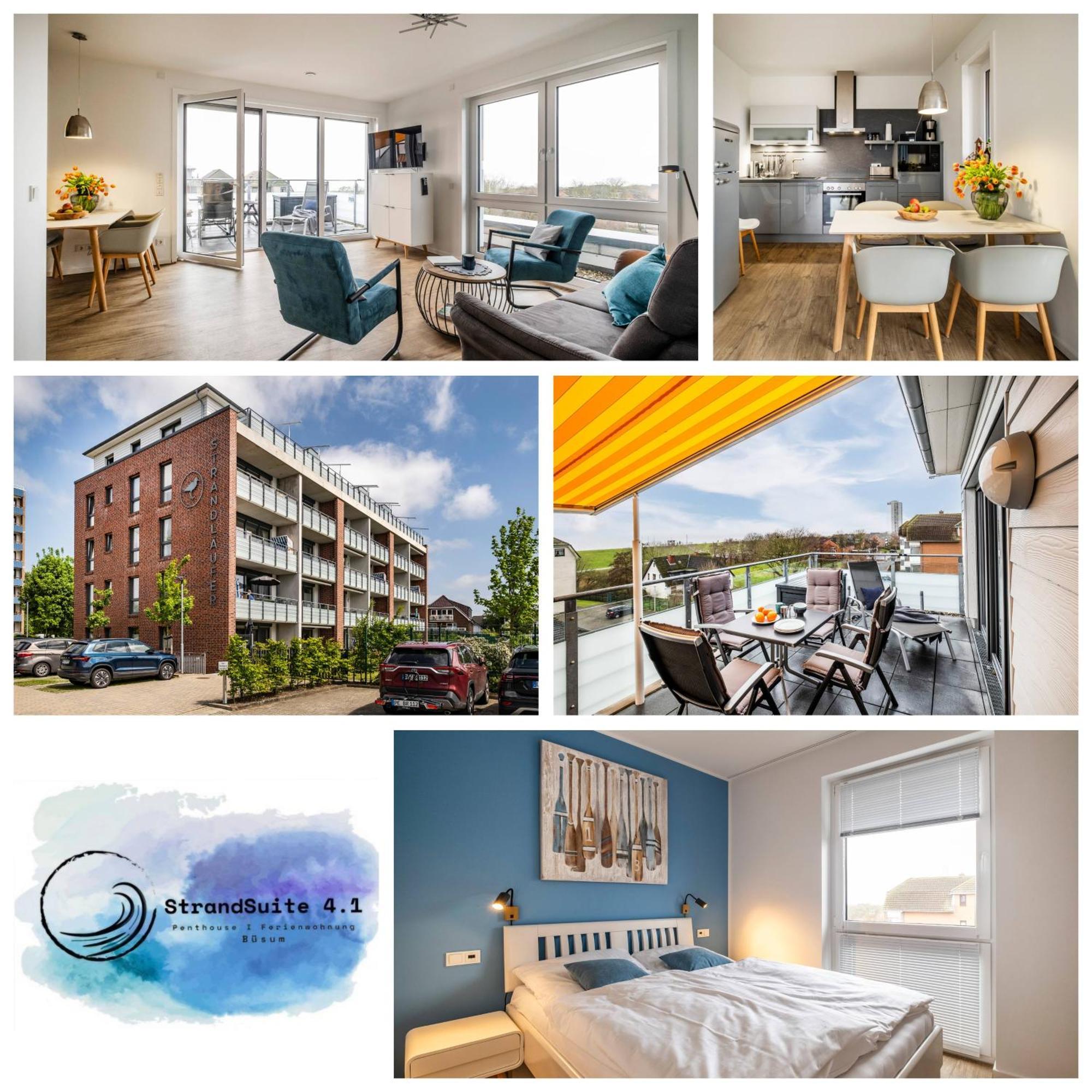 5 Sterne Penthouse Strandsuite Büsum Esterno foto